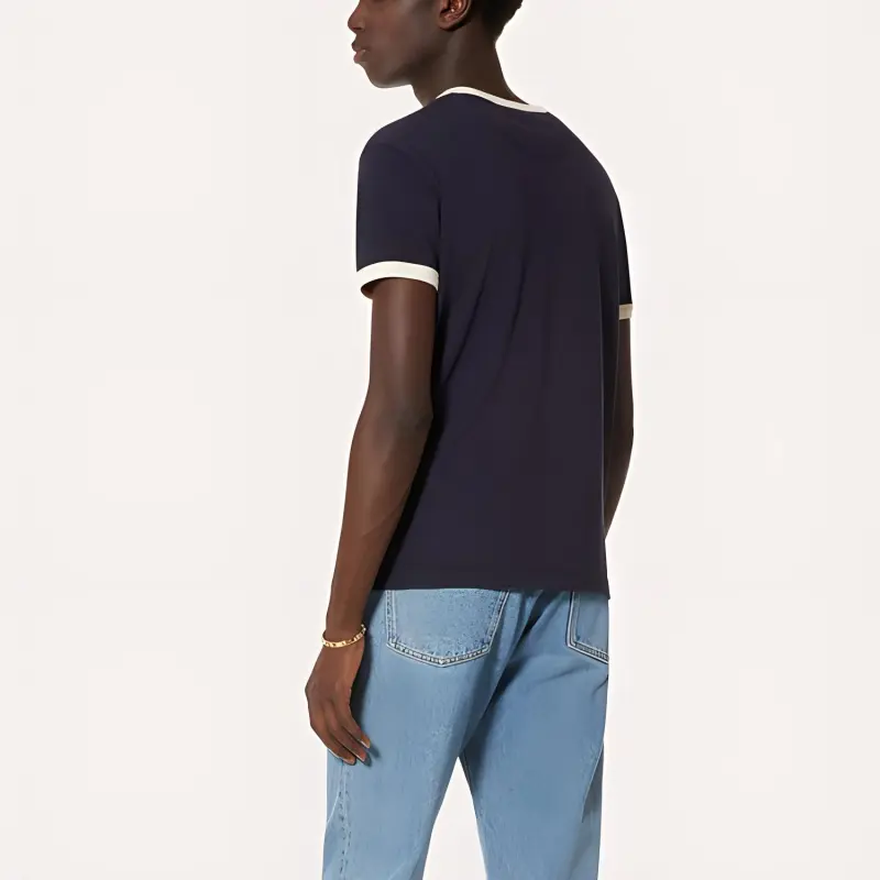 Valentino T-Shirts Men Marine Blue-2
