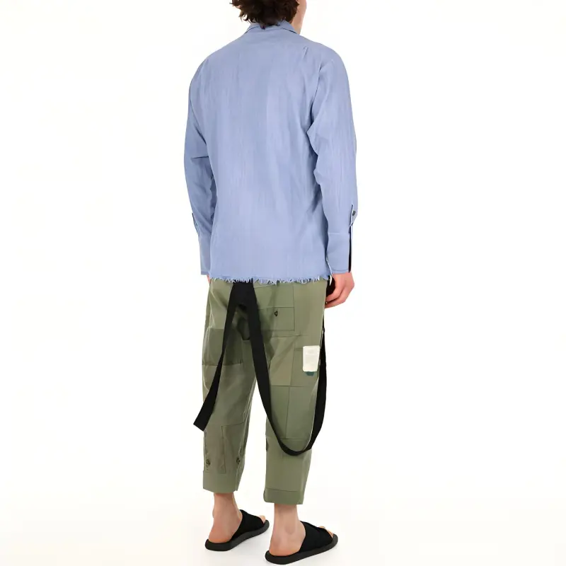GREG LAUREN Shirts Men Light Blue-2