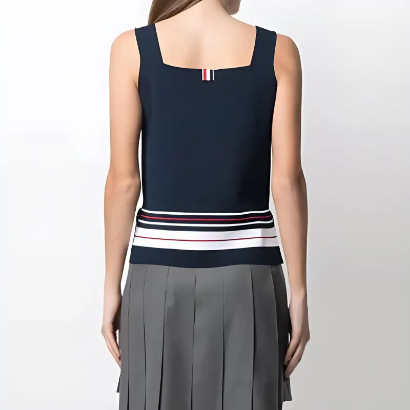 THOM BROWNE Tank Tops Women's Dark Blue-3