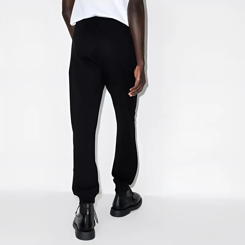 MOSCHINO Knitted Sweatpants Men Black-4