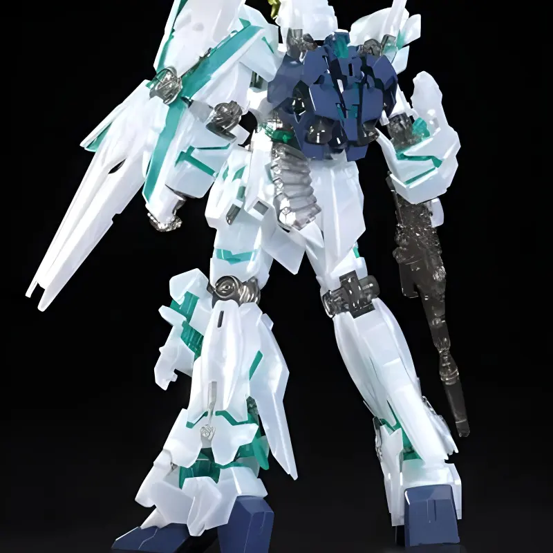 BANDAI Unicorn Gundam Unit 1 HGUC 1/144 Mobile Suit Gundam Unicorn, Resonance Mode Model Kits Pearl Edition-1