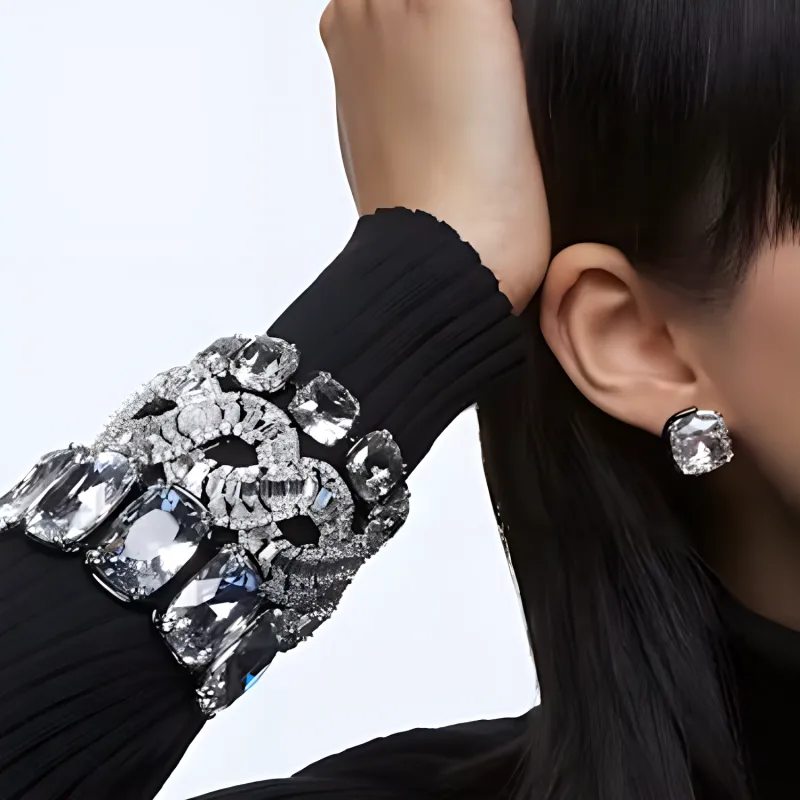 Swarovski Hyperbola Wave Crystal Bracelet-4