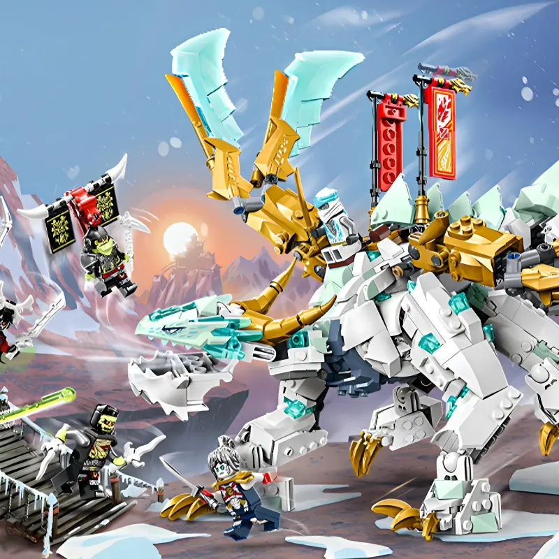 LEGO Zane’s Ice Dragon Creature Building Blocks 71786-3