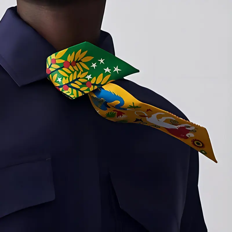 HERMES Twilly Silk Scarves Women's-1