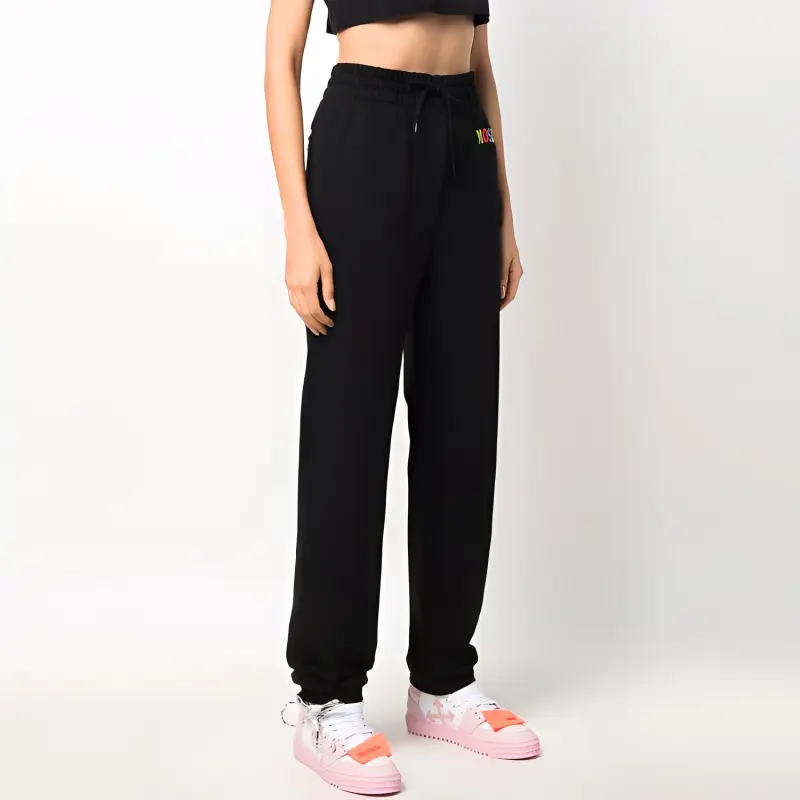 MOSCHINO Knitted Sweatpants Women's Black-3