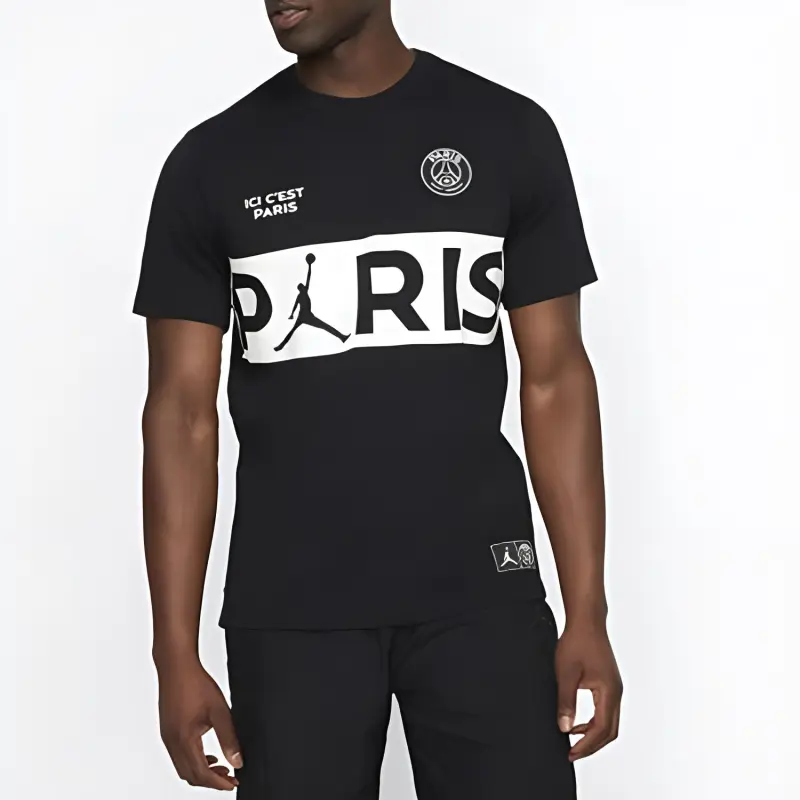 Jordan x PSG T Shirt Men's Black-3