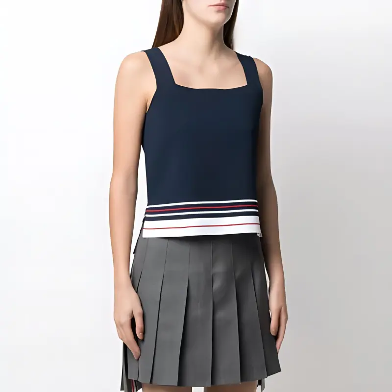 THOM BROWNE Tank Tops Women's Dark Blue-2
