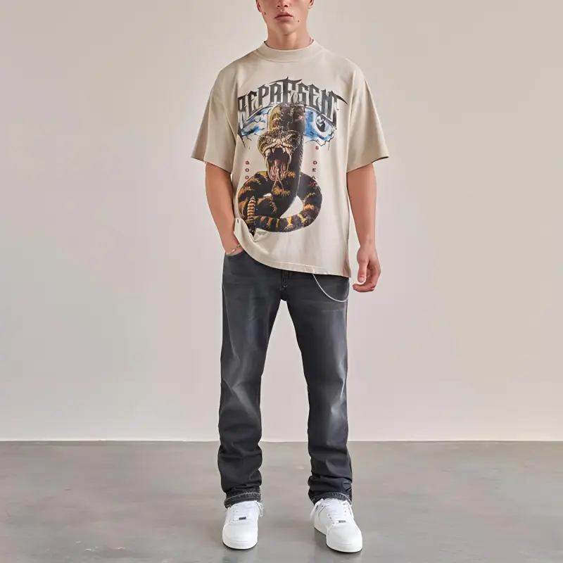 REPRESENT T-Shirts Unisex Beige-1