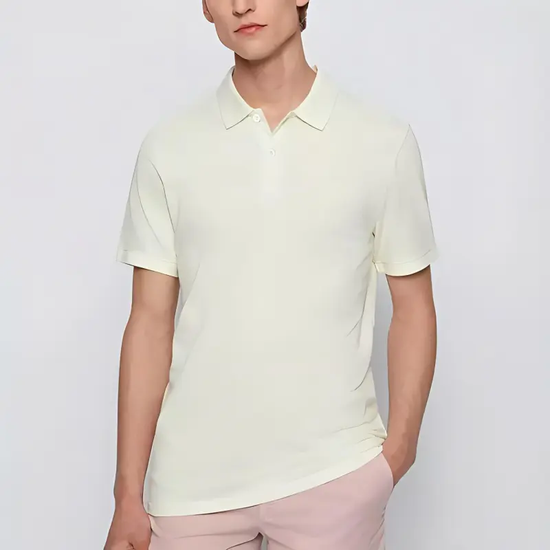 HUGO BOSS Polo Shirts Men Ecru-1