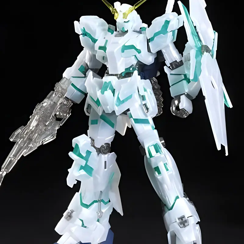 BANDAI Unicorn Gundam Unit 1 HGUC 1/144 Mobile Suit Gundam Unicorn, Resonance Mode Model Kits Pearl Edition-2