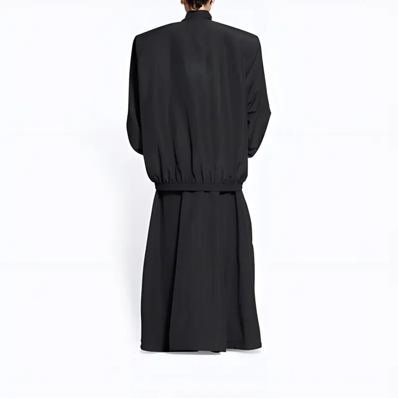 Balenciaga Double Face Check Coat-3