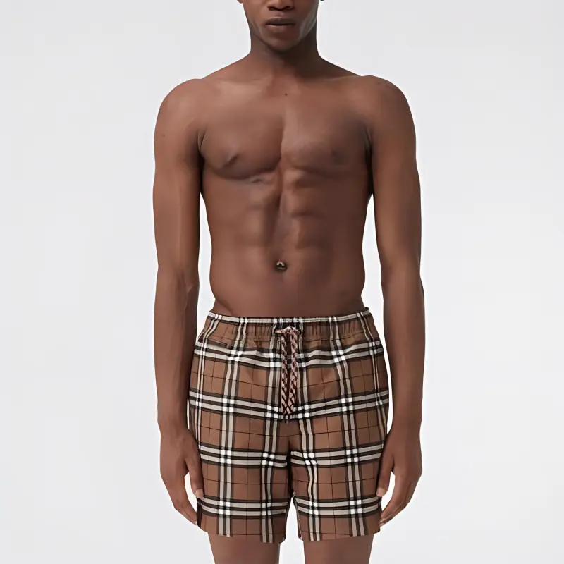 Burberry Swimming Shorts Men Brown-1