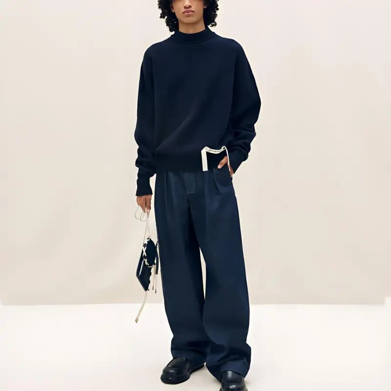 Jacquemus Sweaters Unisex Navy Blue-3