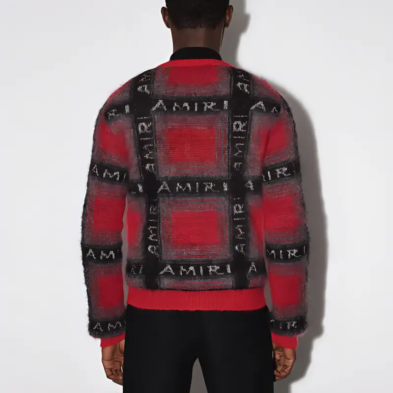 AMIRI Shadow Plaid Cardigan-3