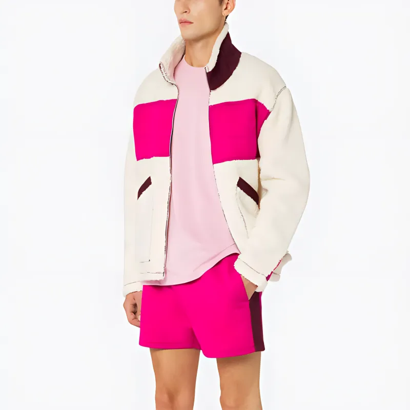 Ami Paris Ami De Coeur Faux Shearling Jacket-3