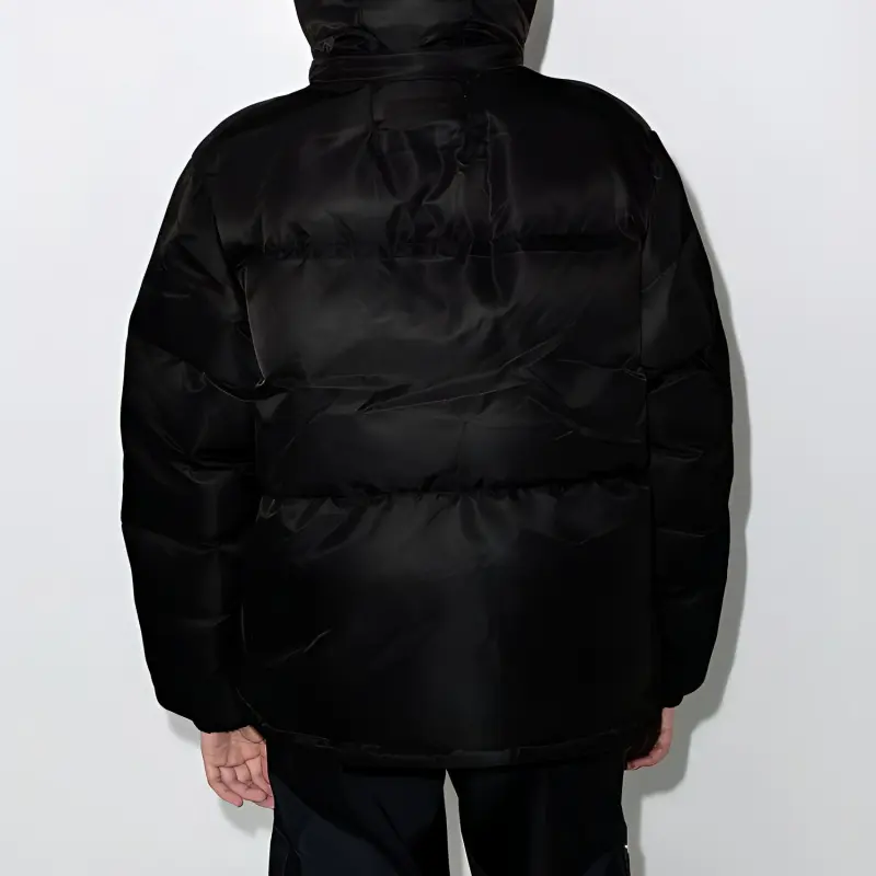 1017 ALYX 9SM FW21 Solid Color Lapel Puffer Jacket Men's Black-4