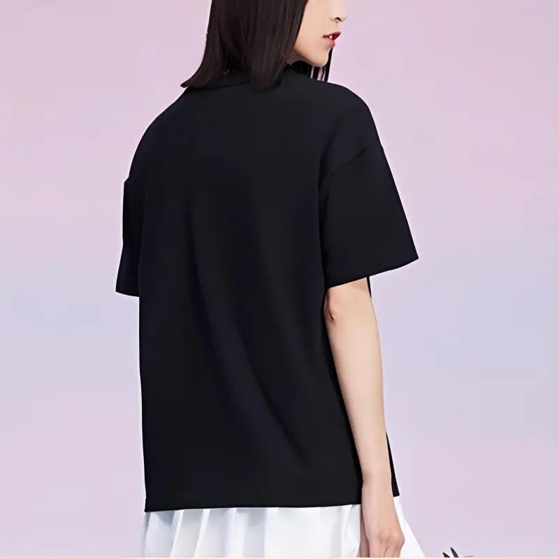LiNing x Disney Mickey Series Spring Drop Shoulder Sleeve T Shirt Women's Black-3