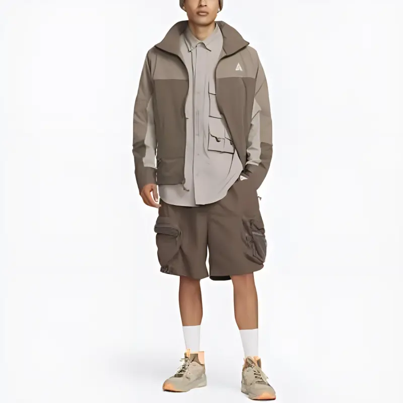 Nike Casual Shorts Men Brown-3