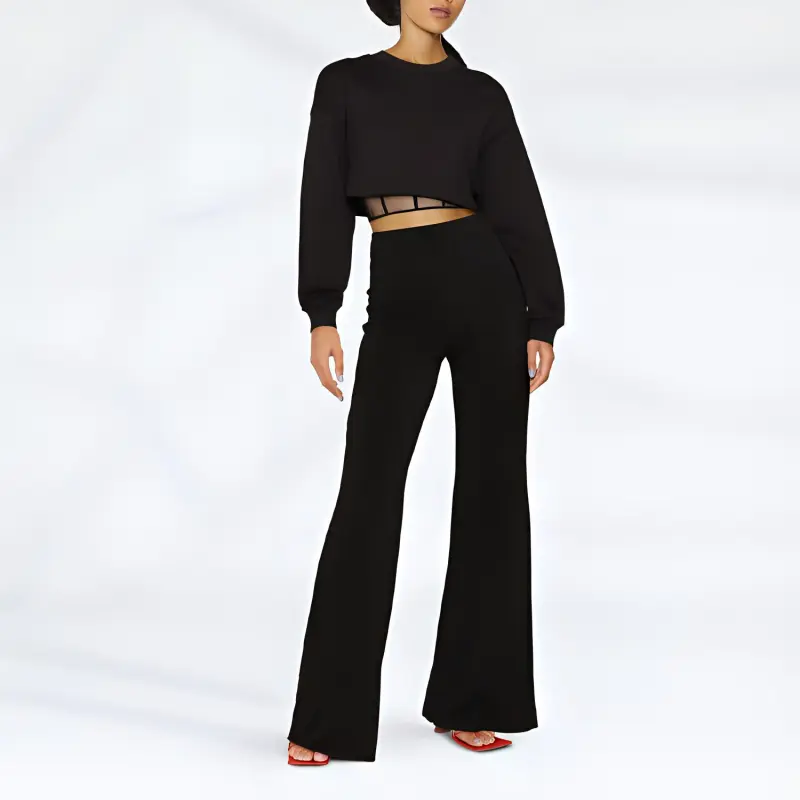 Alexander McQueen FW22 Crop Top Women's Black-1