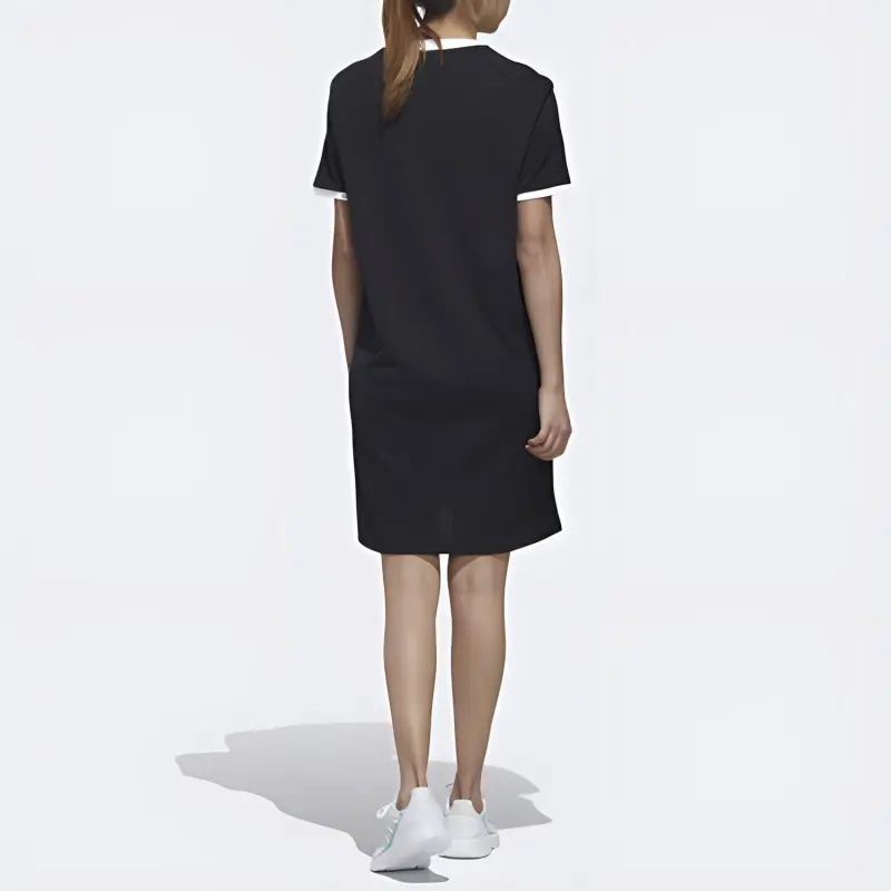 Adidas Neo Short Sleeved Dresses Women's Black-5