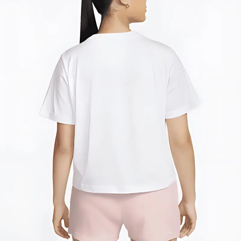 Nike Sportswear Boxy Logo Print Retro Crewneck Pullover T-Shirt White-4