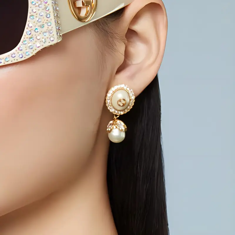 GUCCI Earrings Women's Gold-2