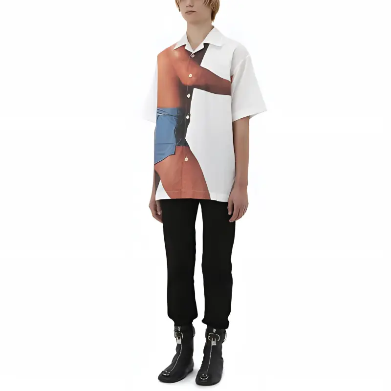 JW Anderson Motif Printed Short Sleeved Shirt-1