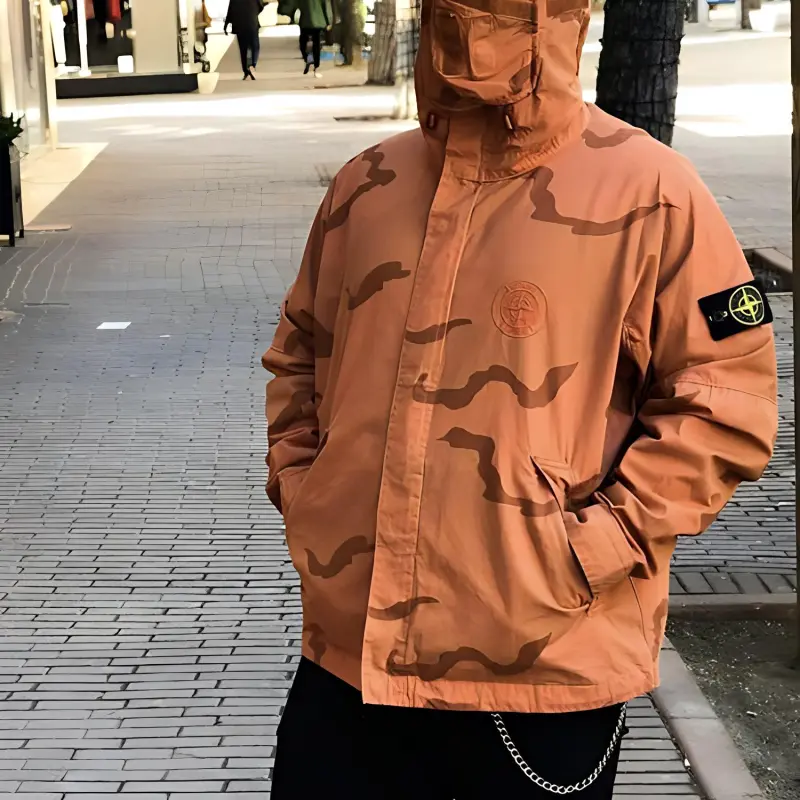 Supreme Stone Island Riot Mask Camo Jacket-2