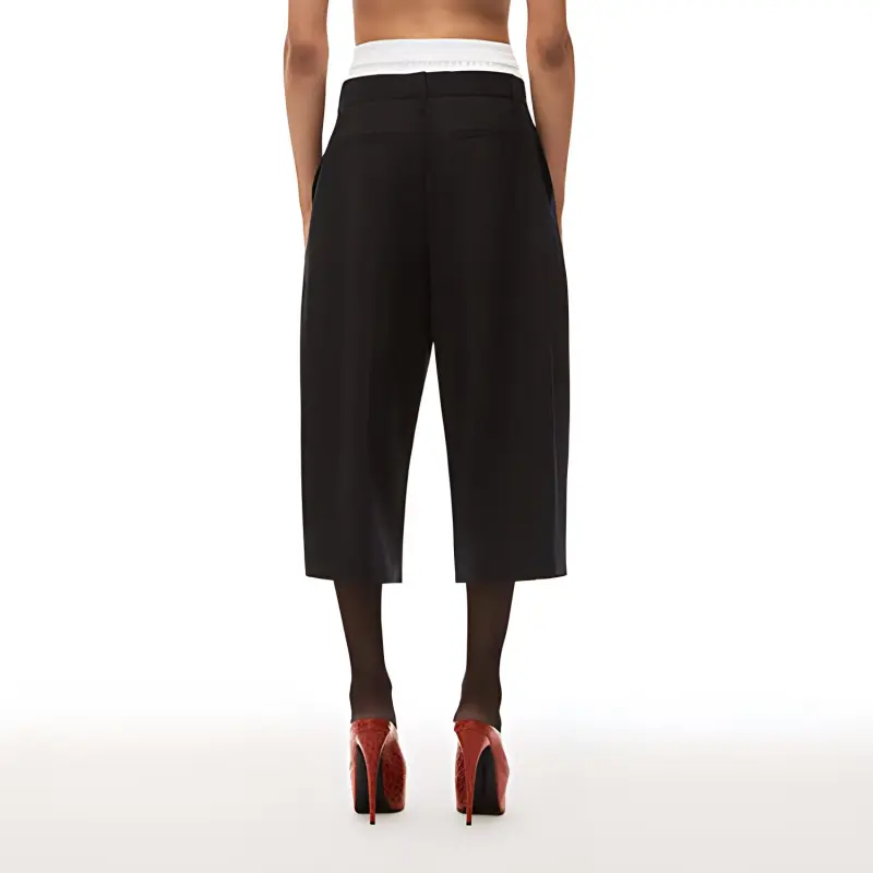 Alexander Wang Double waist Cropped Trousers-2