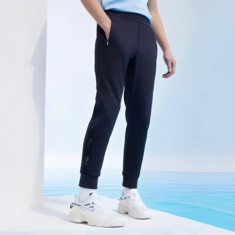 FILA Knitted Sweatpants Men Legend Blue-4