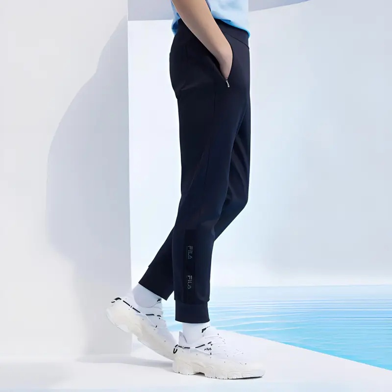 FILA Knitted Sweatpants Men Legend Blue-3