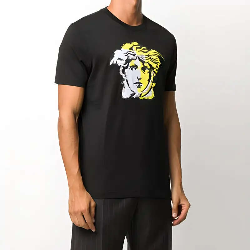 VERSACE T Shirts Men Black-3