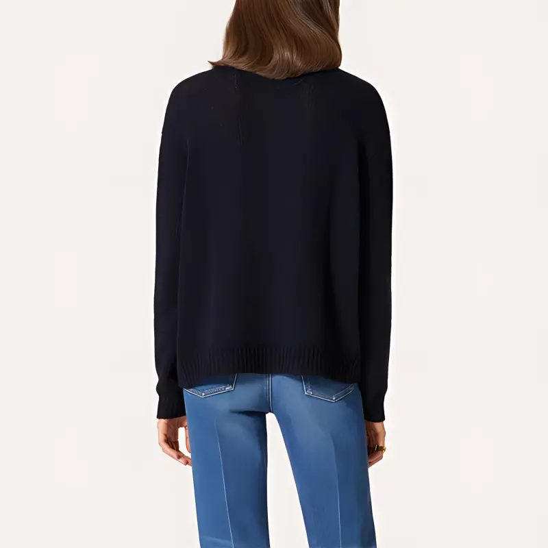 Valentino FW21 Loose Fit Sweater Women's Black-3
