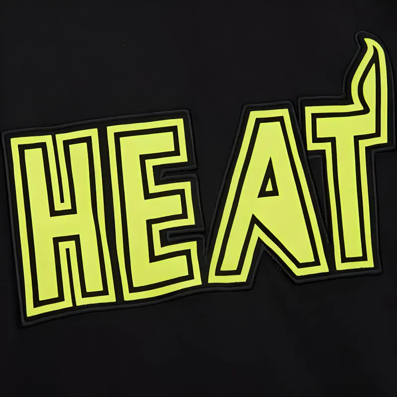 Mitchell & Ness x NBA Miami Heat Neon Nights Premium T Shirt Men's Black-2