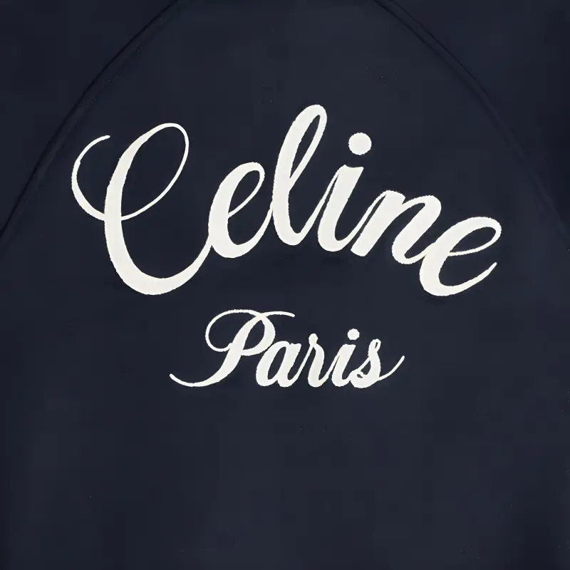 CELINE Hooded Teddy Jacket In Double Face Cashmere-2