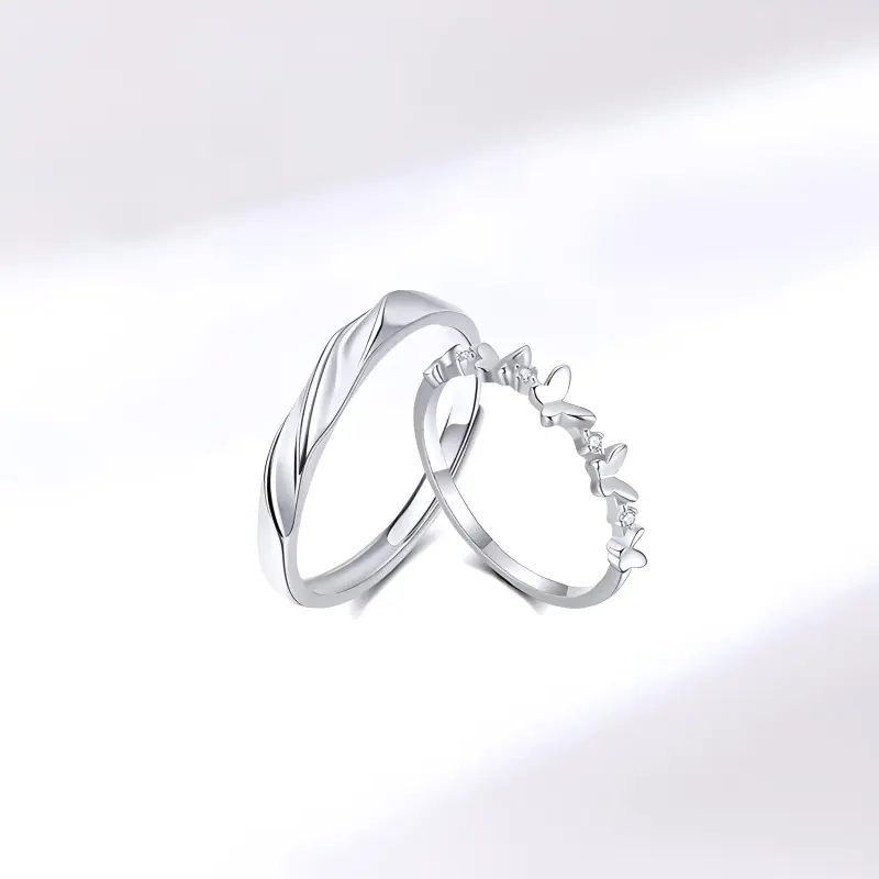 CHINA GOLD 999 Fine Silver Rings Unisex-2