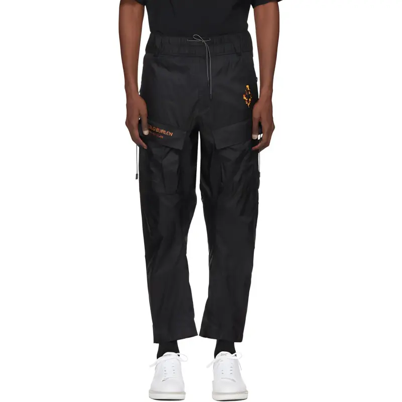 MARCELO BURLON COUNTY OF MILAN Casual Pants Men's Black-4