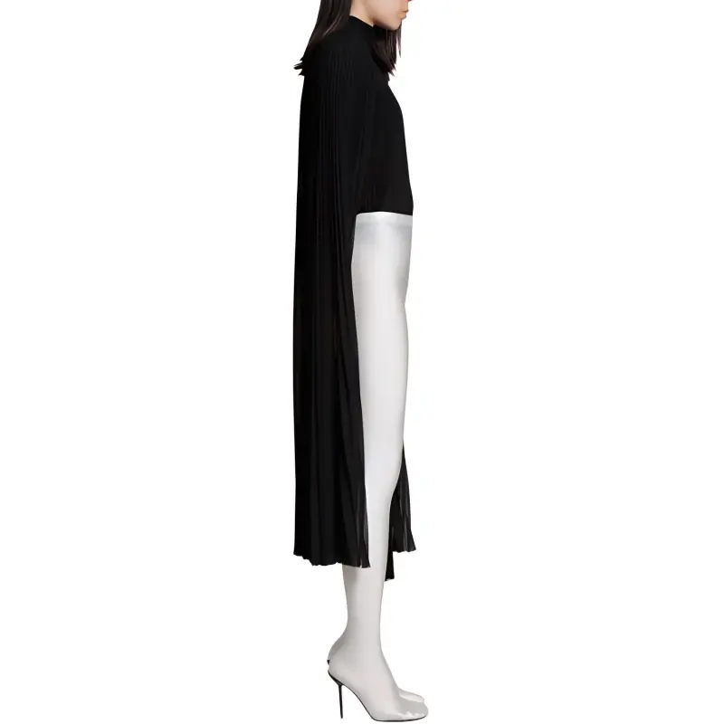 Balenciaga White Black Anatomical Pants Leggings Slim Fit Women's White-2