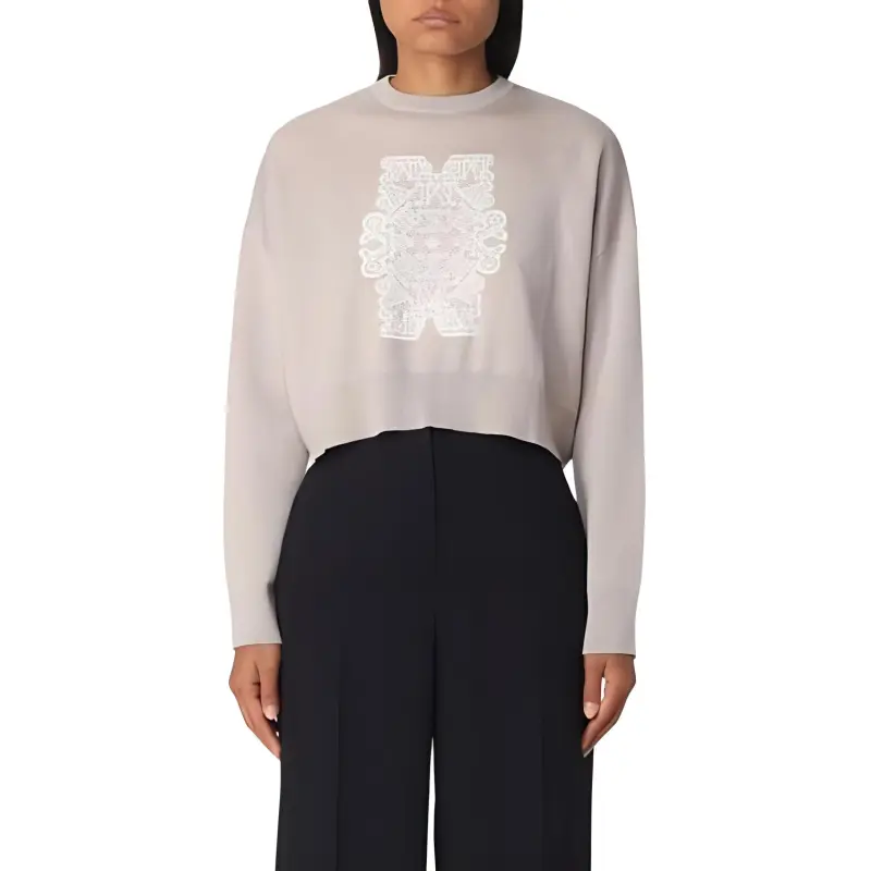 MaxMara Logo Intarsia Crewneck Jumper-2