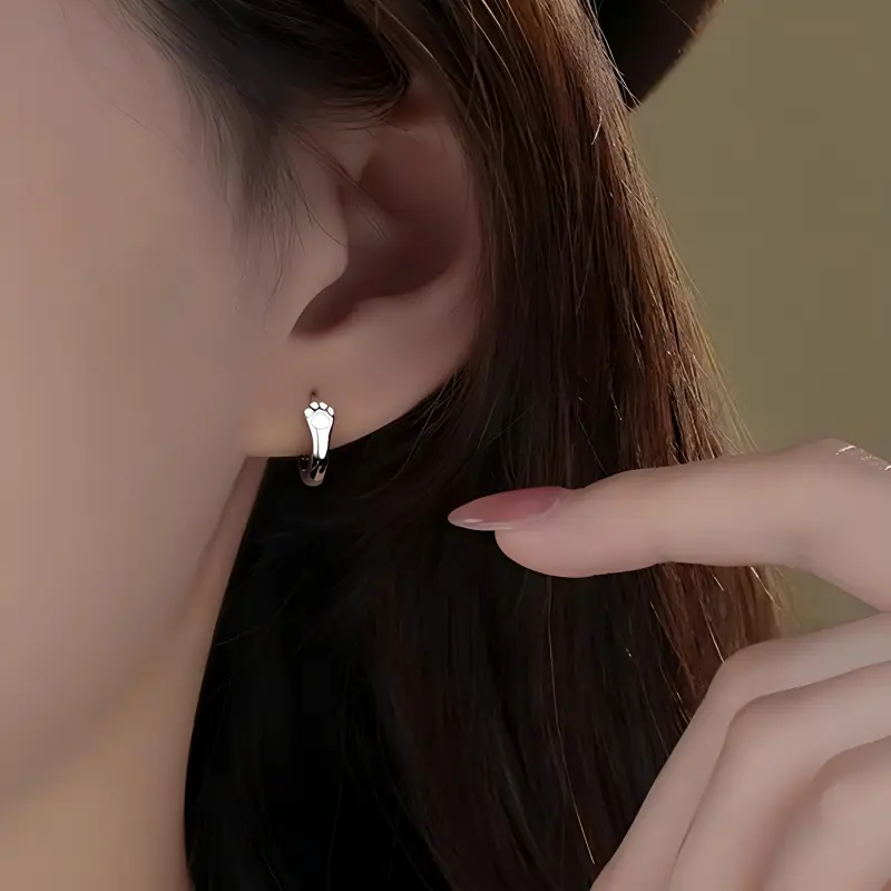 SWEET PLANET S999 Fine Silver Stud Earrings Women's-2