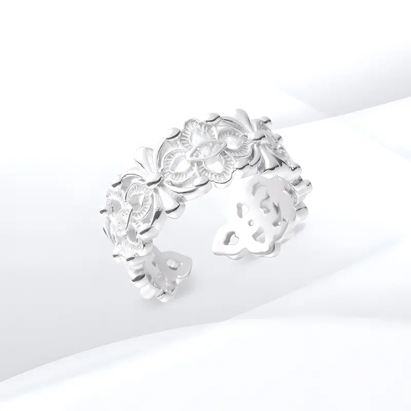 SHEEHHYY 925 Sterling Silver Rings Unisex-2