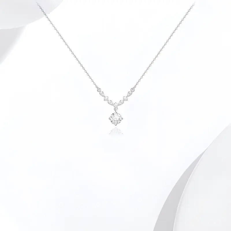 SECU Sterling Silver Necklaces Women's-4