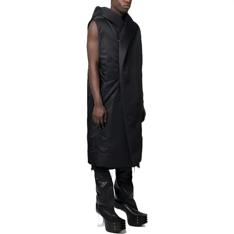 RICK OWENS Sleeveless Hooded Gilet-3