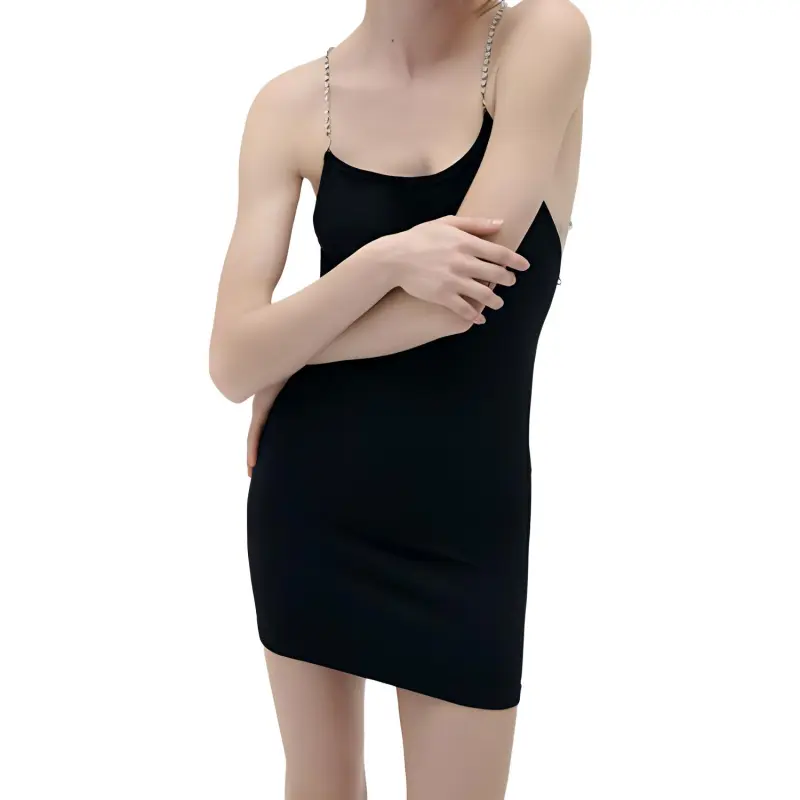 ZARA Slip Dresses Women's Black-2