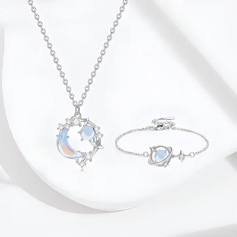 Asia Star Alloy Necklaces Women's-2