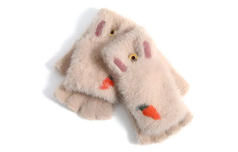 FREE RABBITⅡ Polyester Knit Gloves Women's-1