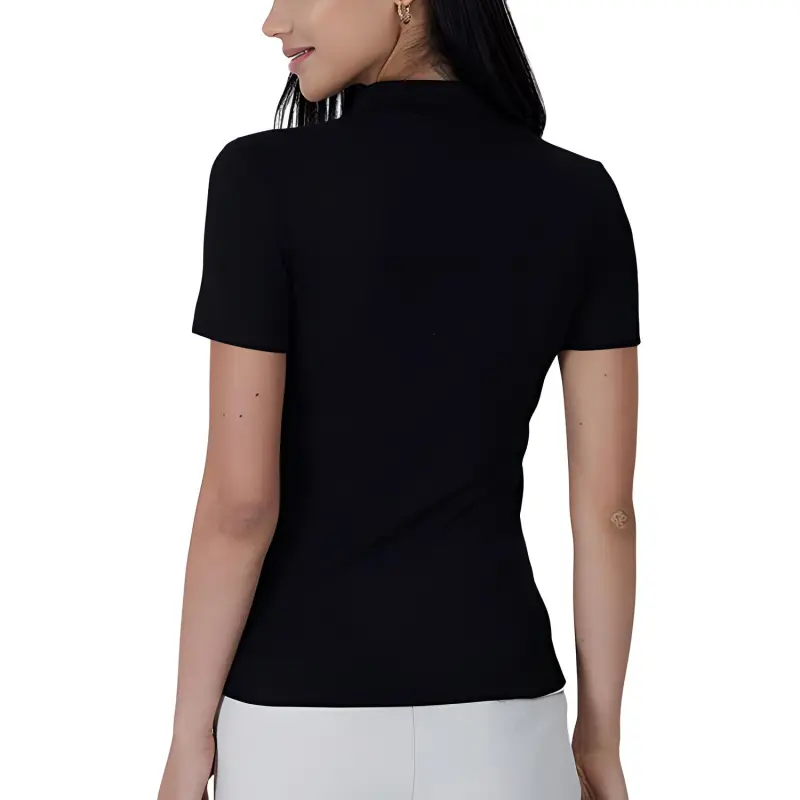 LACOSTE Polo Shirt Women's Black-1