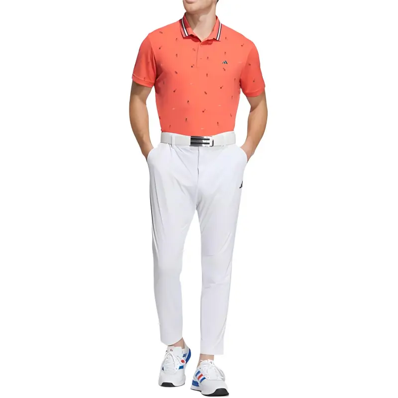 Adidas Polo Shirts Men Orange-4
