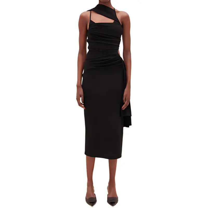 Jacquemus Draped Asymmetric Dress-2