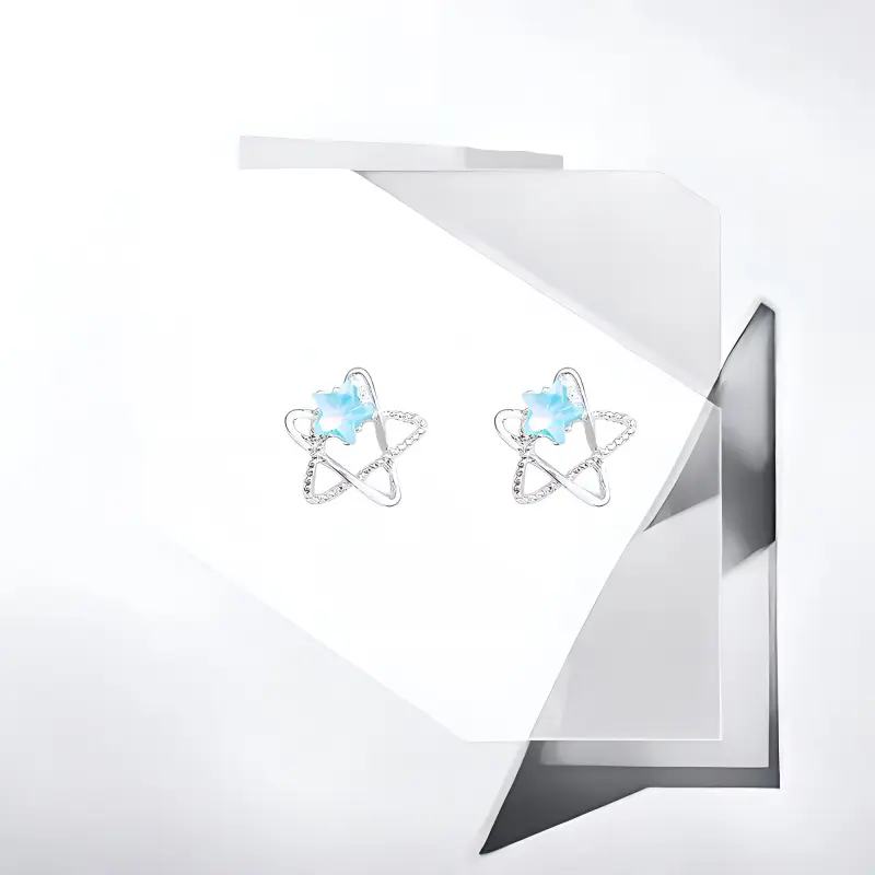 May10th S25 Sterling Silver Stud Stud Earrings Women's-4